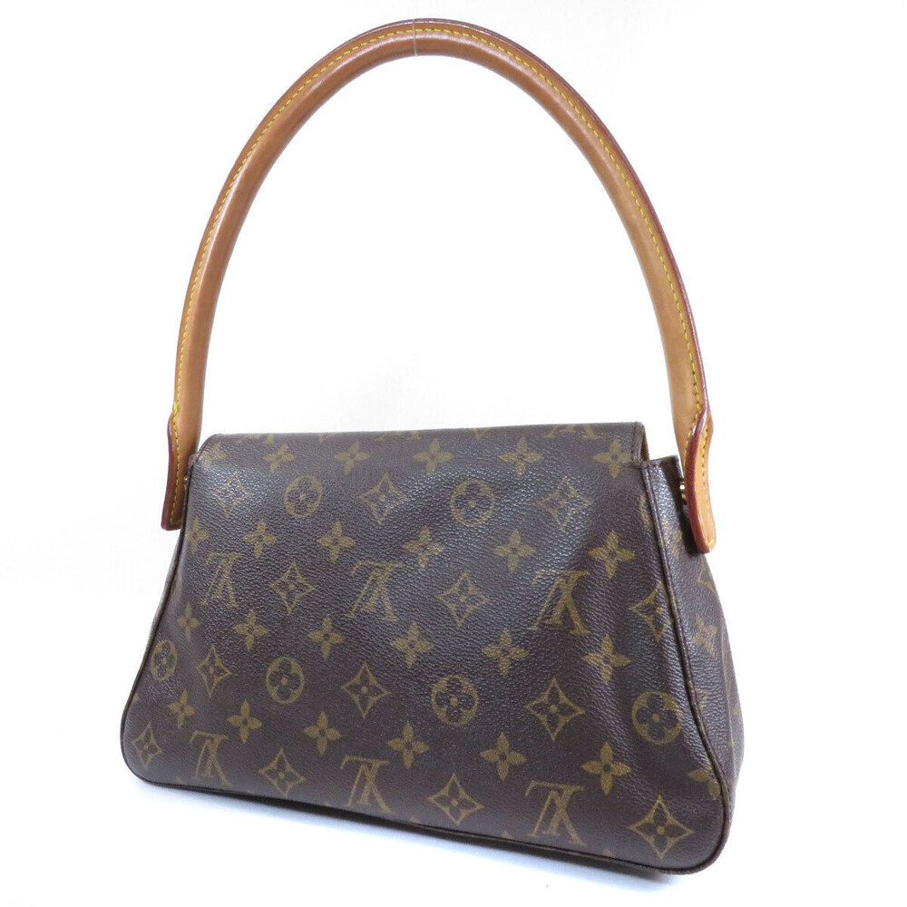 Louis Vuitton Monogram Canvas Bag Shoulder Looping Brown